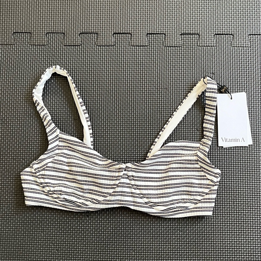 Vitamin A swim eco-rib Demi underwire top